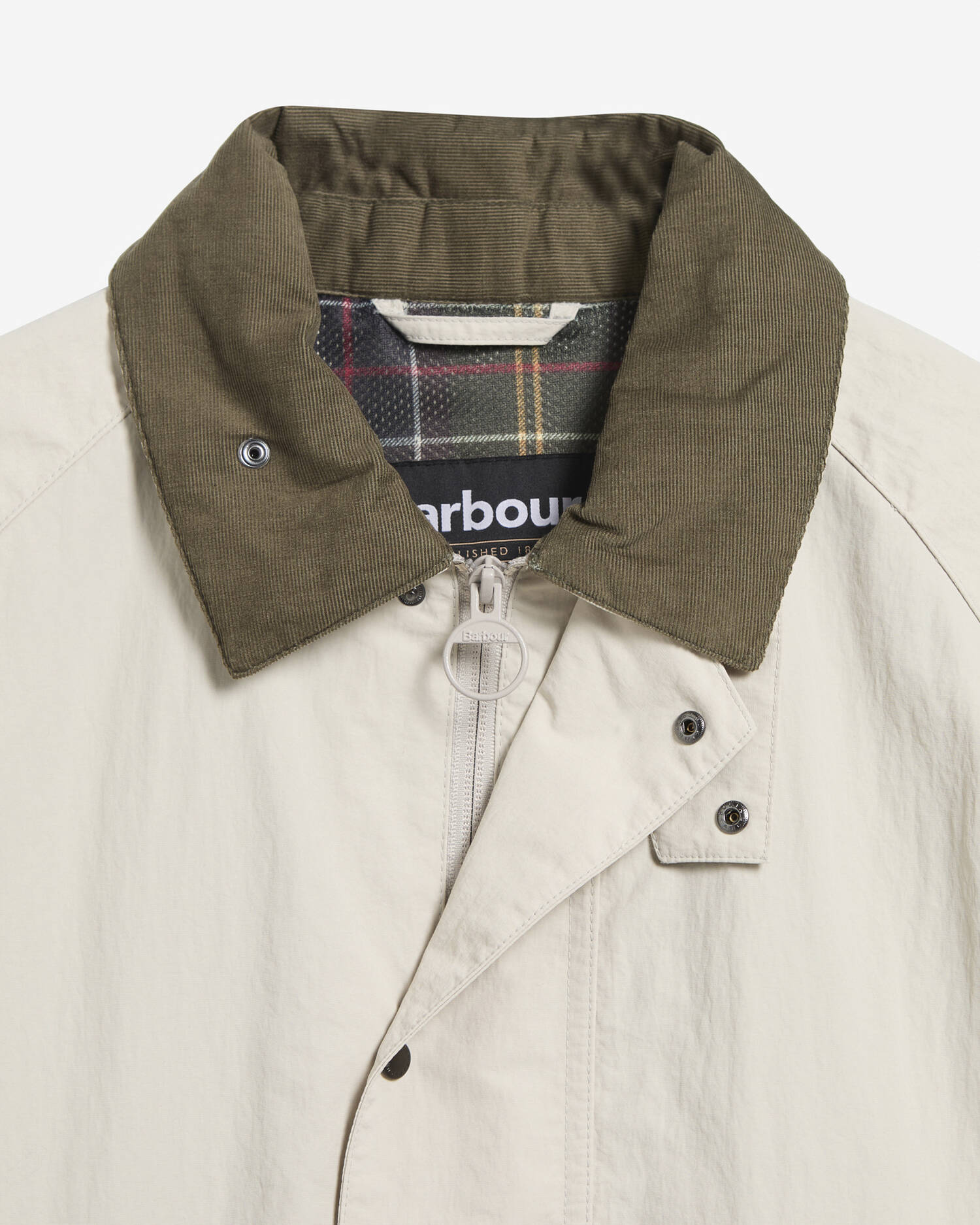 Barbour Transport Nylon Casual Jacket Mist - Steranko Clothing Manchester