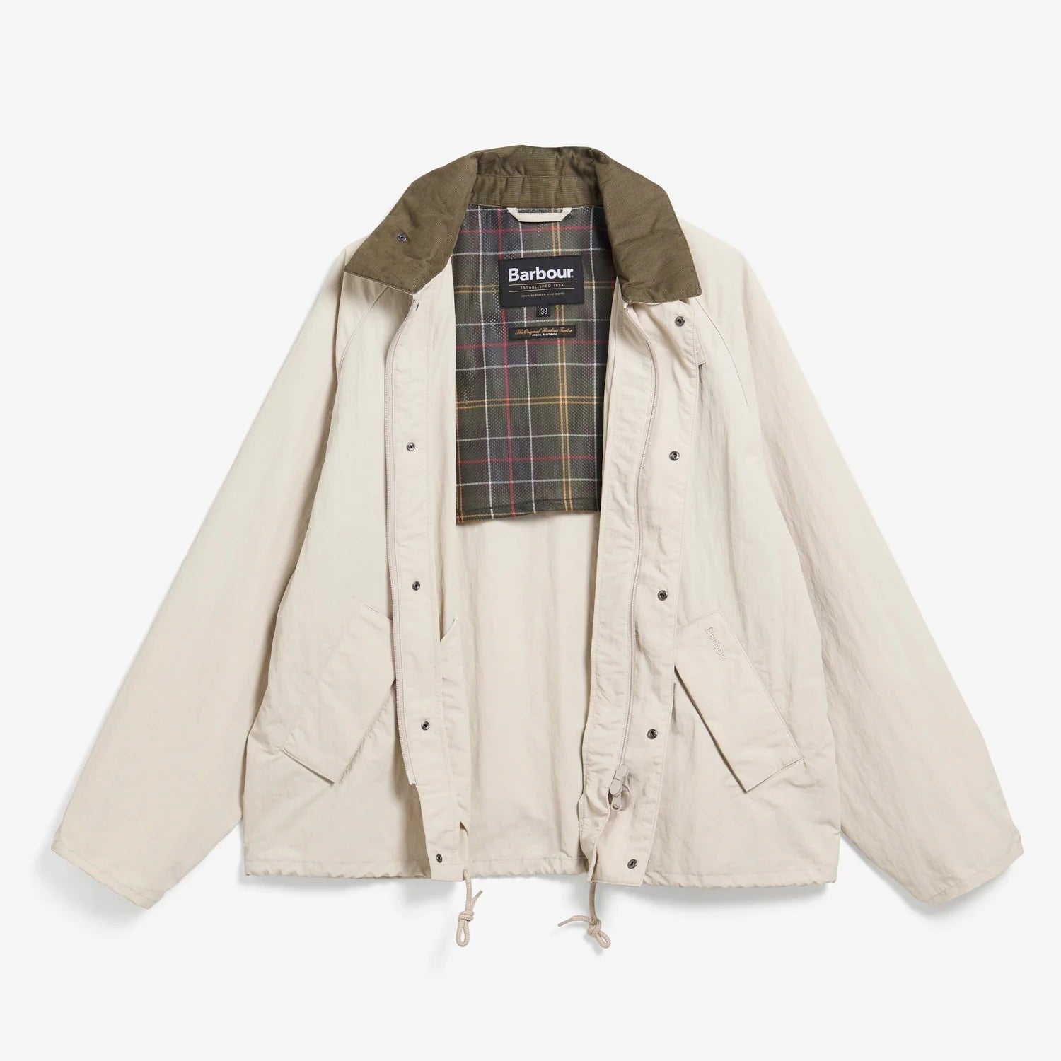 Barbour Transport Nylon Casual Jacket Mist - Steranko Clothing Manchester