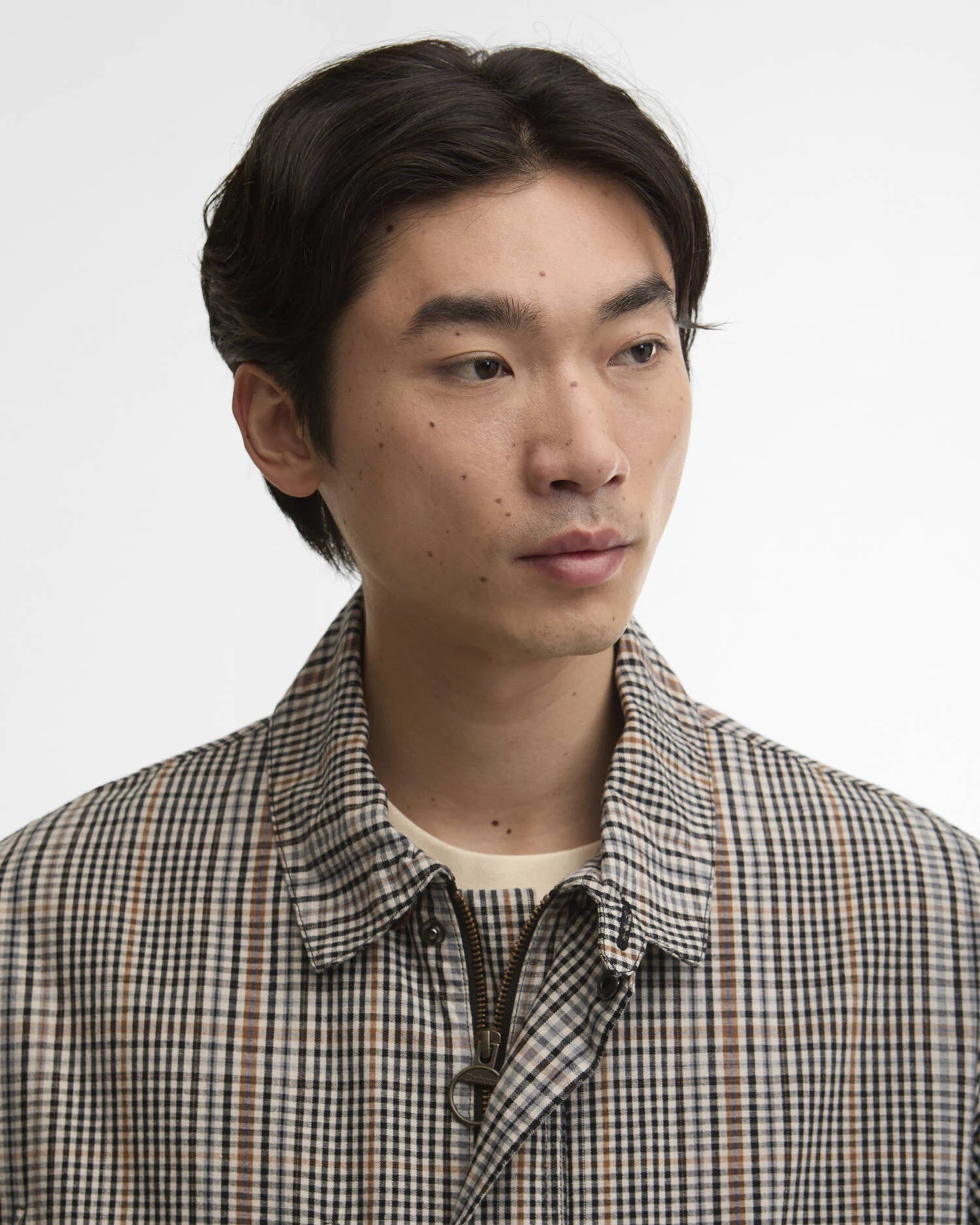 Barbour Westoe Check Casual Jacket Neutral Check - Steranko Clothing Manchester