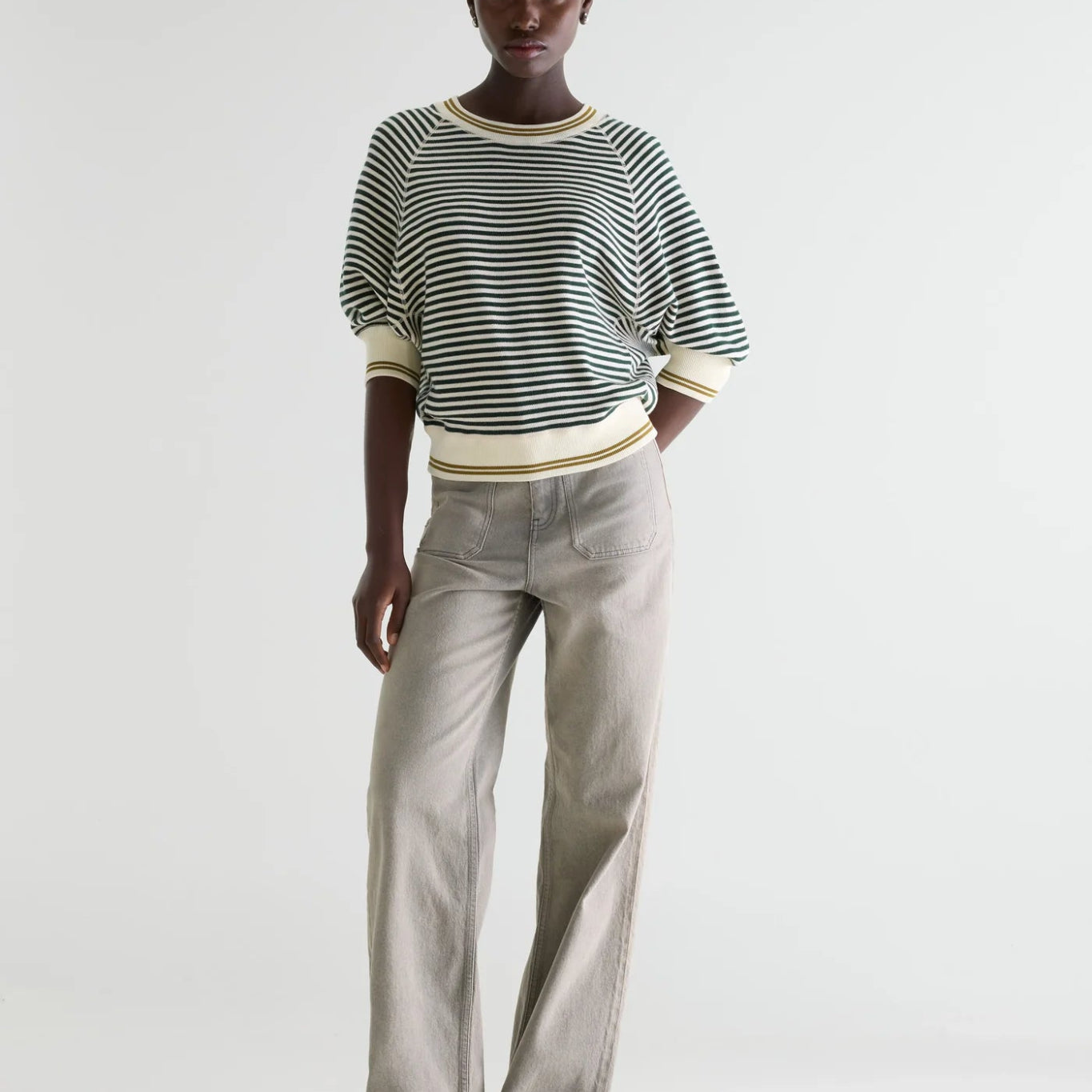 Bellerose Anglet Sweater Botanica / Milky - Way / Mustard - Steranko Clothing Manchester