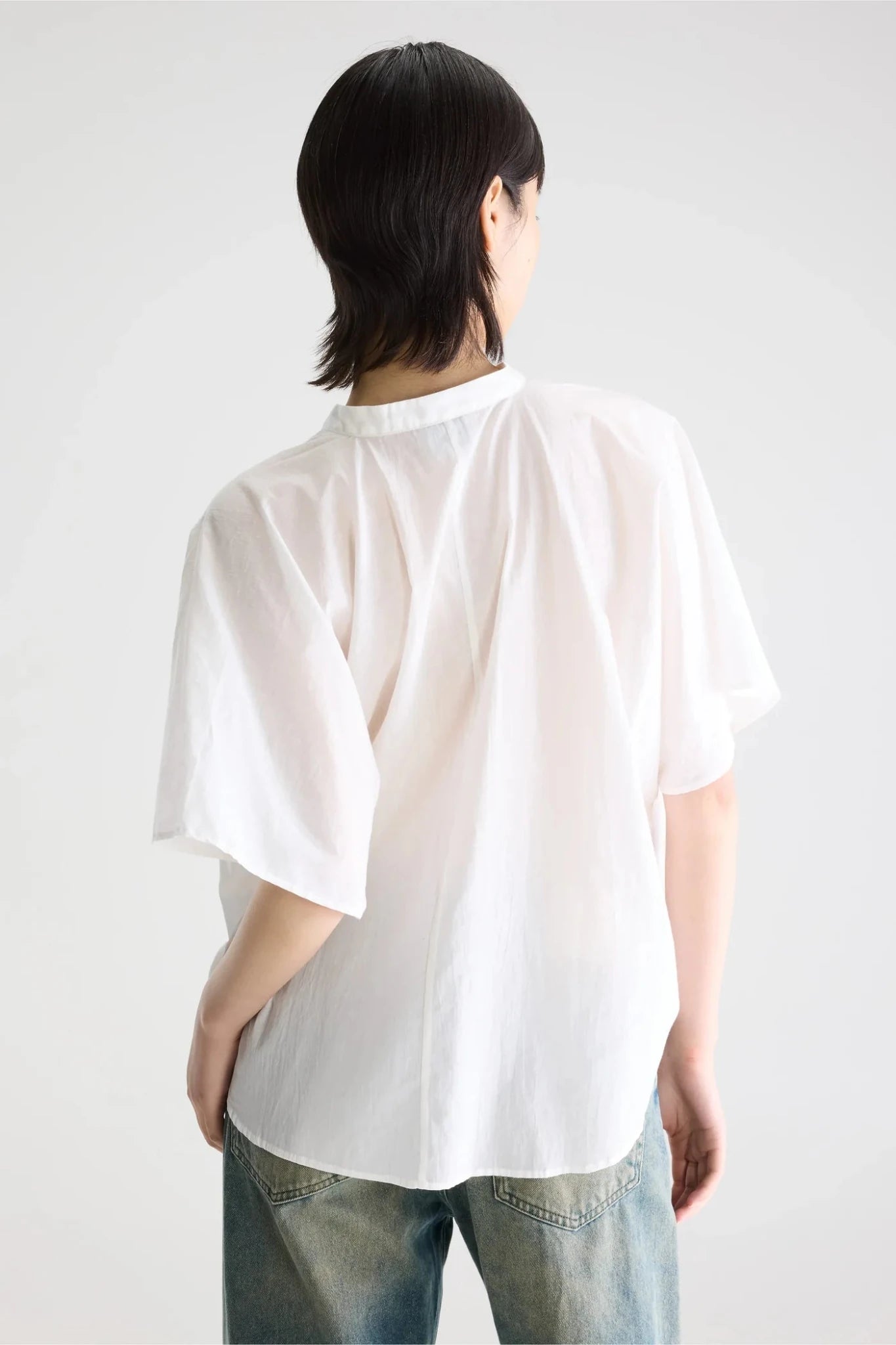 Bellerose Dahlia Short Sleeve Blouse White - Steranko Clothing Manchester
