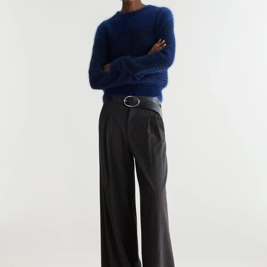 Bellerose Datir Crewneck Sweater Stripe A - Steranko Clothing Manchester