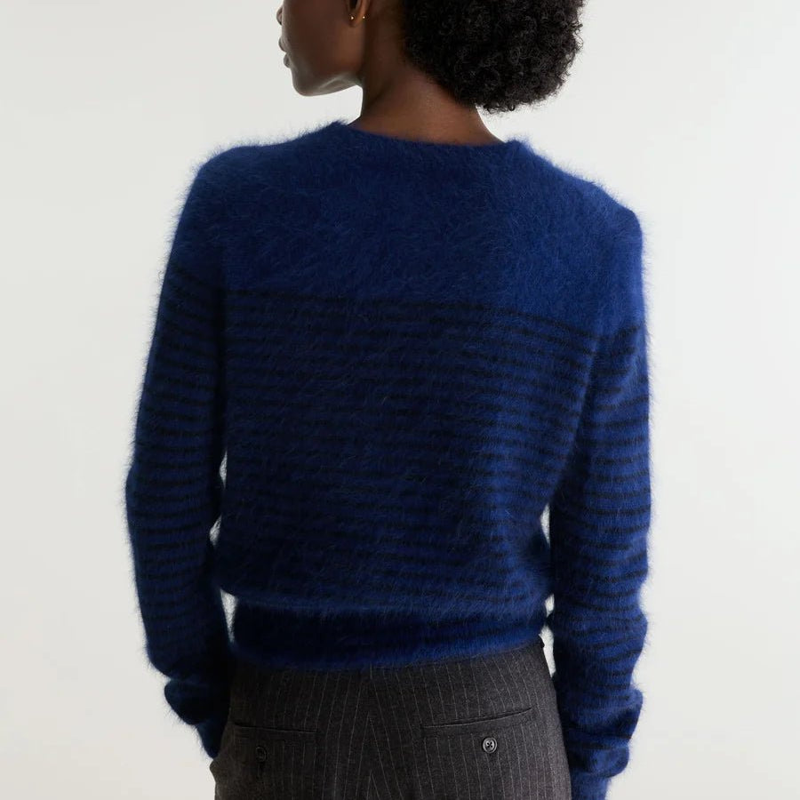 Bellerose Datir Crewneck Sweater Stripe A - Steranko Clothing Manchester