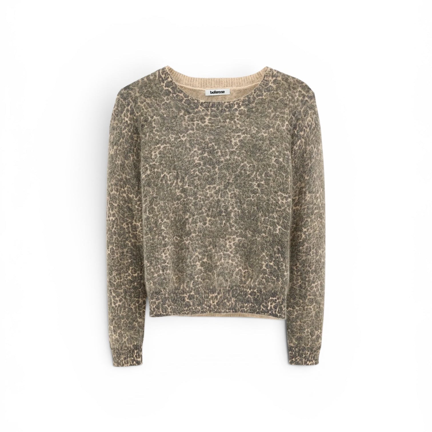 Bellerose Datti Angora-Blend Sweater Black beauty/Nuage/Suede - Steranko Clothing Manchester