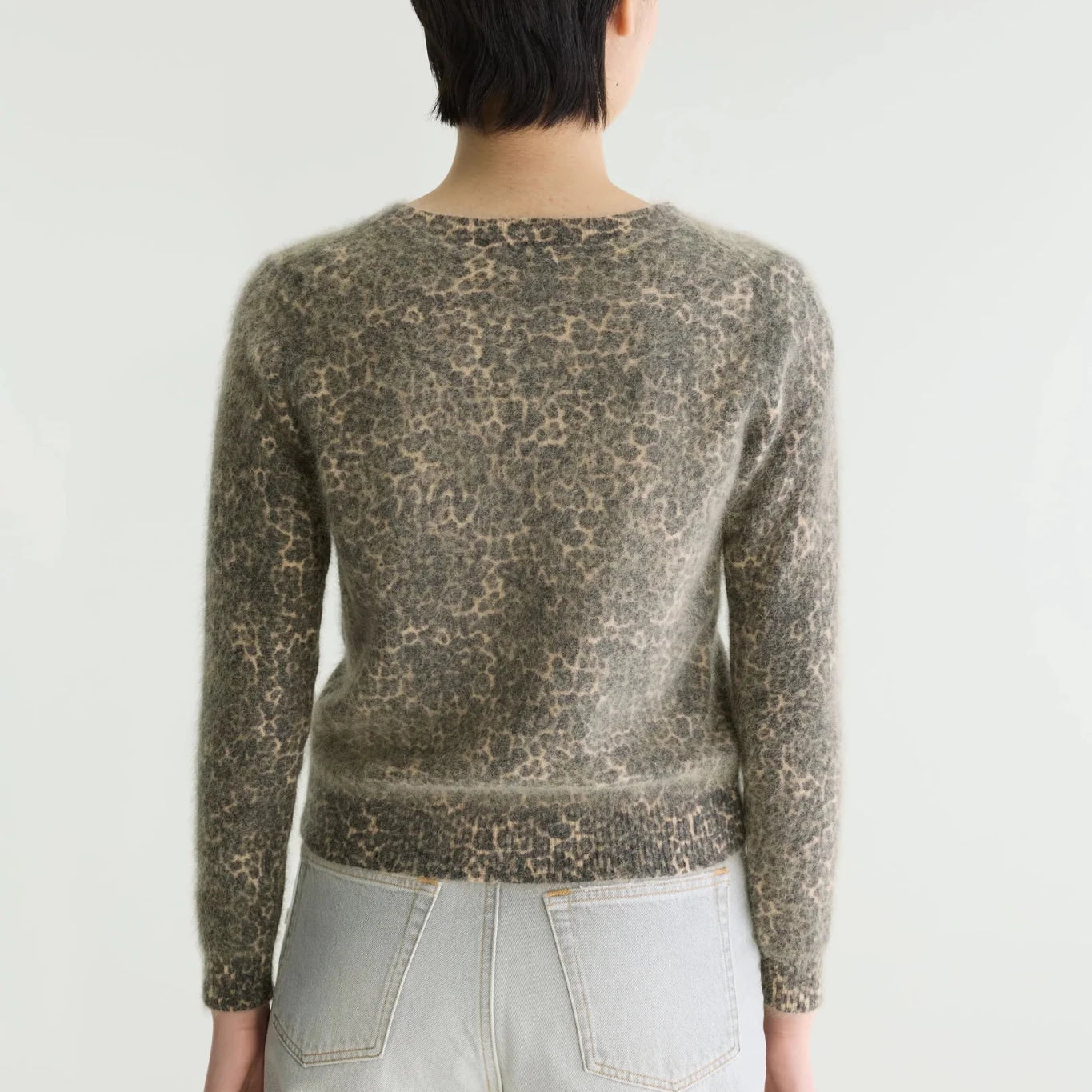 Bellerose Datti Angora-Blend Sweater Black beauty/Nuage/Suede - Steranko Clothing Manchester