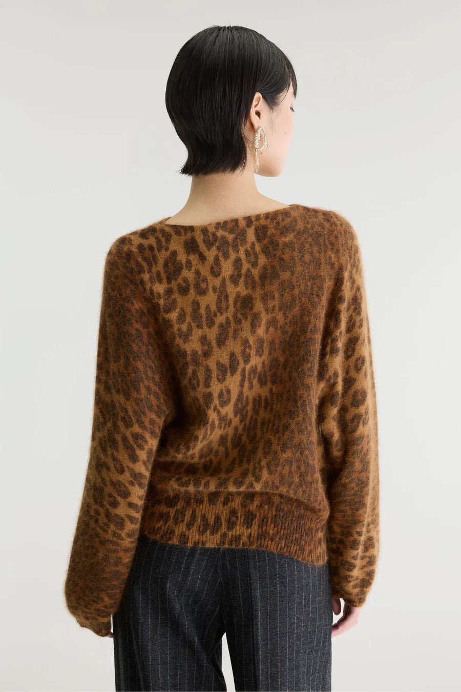 Bellerose Dioal Leopard Print Sweater - Steranko Clothing Manchester