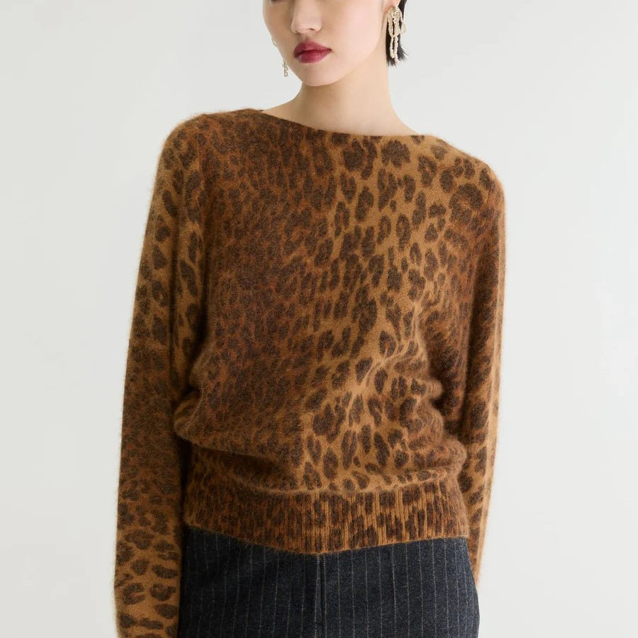 Bellerose Dioal Leopard Print Sweater - Steranko Clothing Manchester