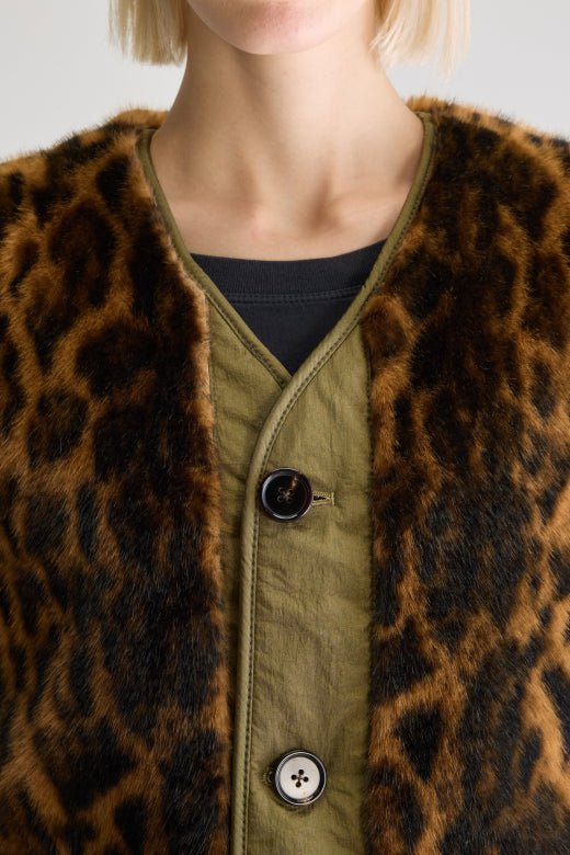 Bellerose Eloise Reversible Oversized Gilet Army - Steranko Clothing Manchester