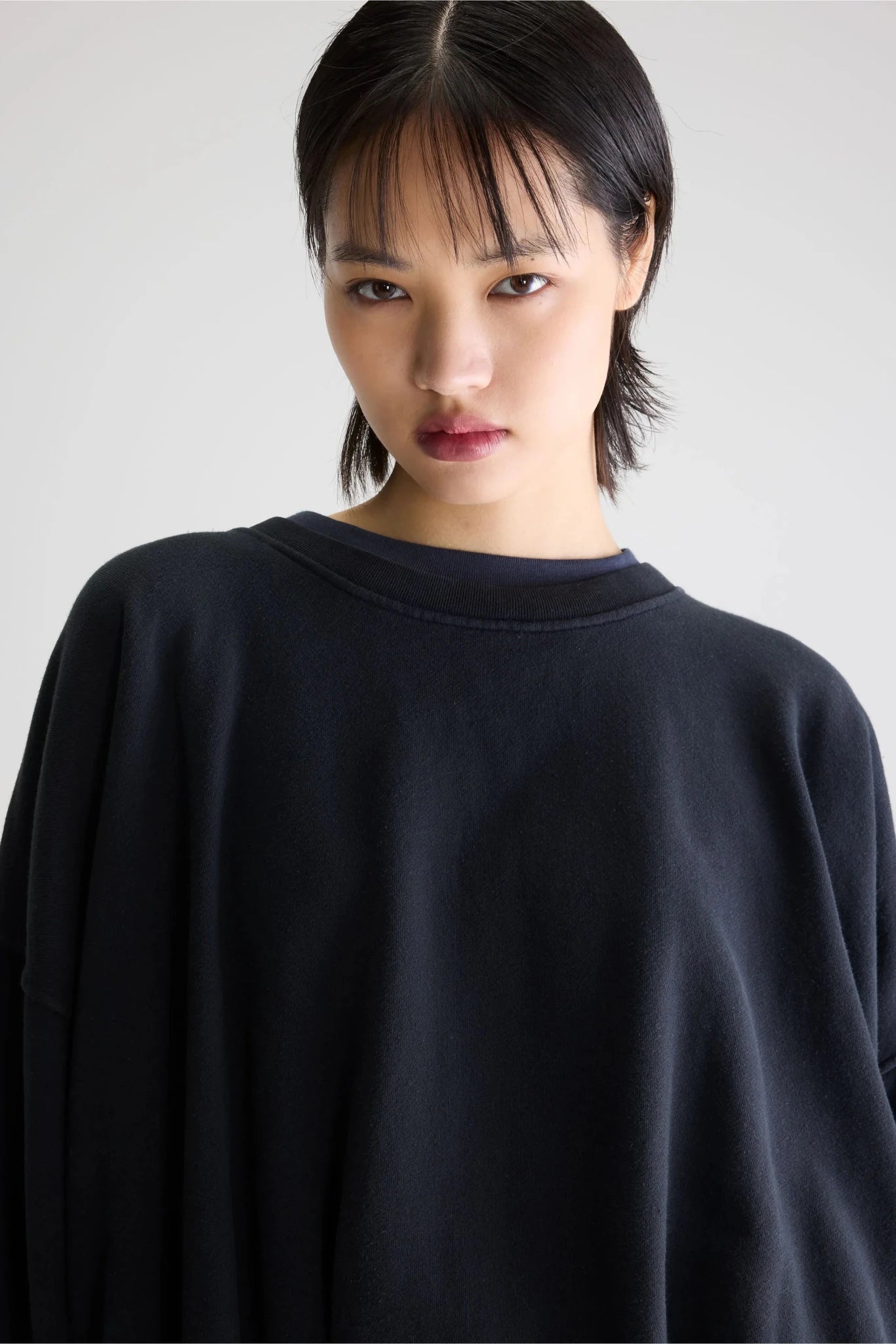 Bellerose Finko Oversized Sweatshirt Navy - Steranko Clothing Manchester