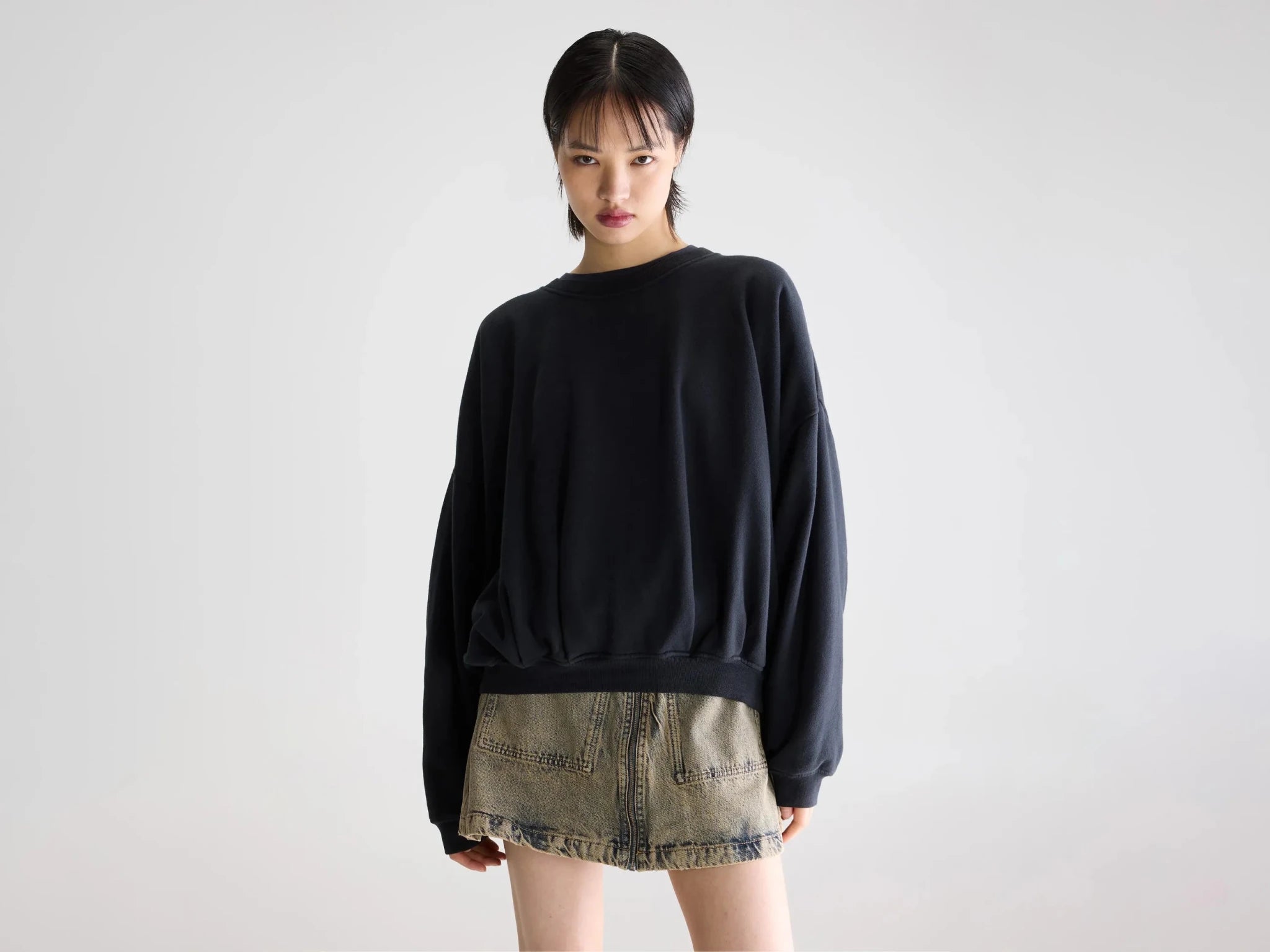 Bellerose Finko Oversized Sweatshirt Navy - Steranko Clothing Manchester