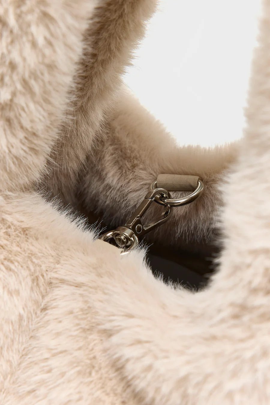 Bellerose Helga Faux-Fur Handbag Stone - Steranko Clothing Manchester