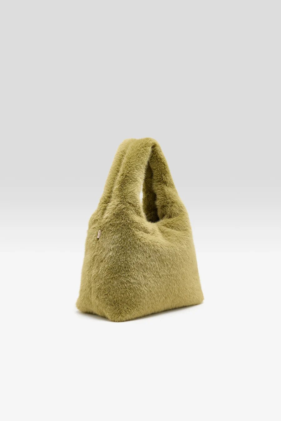 Bellerose Helga Faux-Fur Handbag Tilleul - Steranko Clothing Manchester