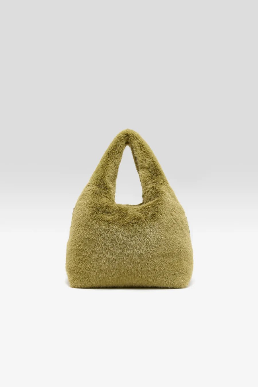 Bellerose Helga Faux-Fur Handbag Tilleul - Steranko Clothing Manchester