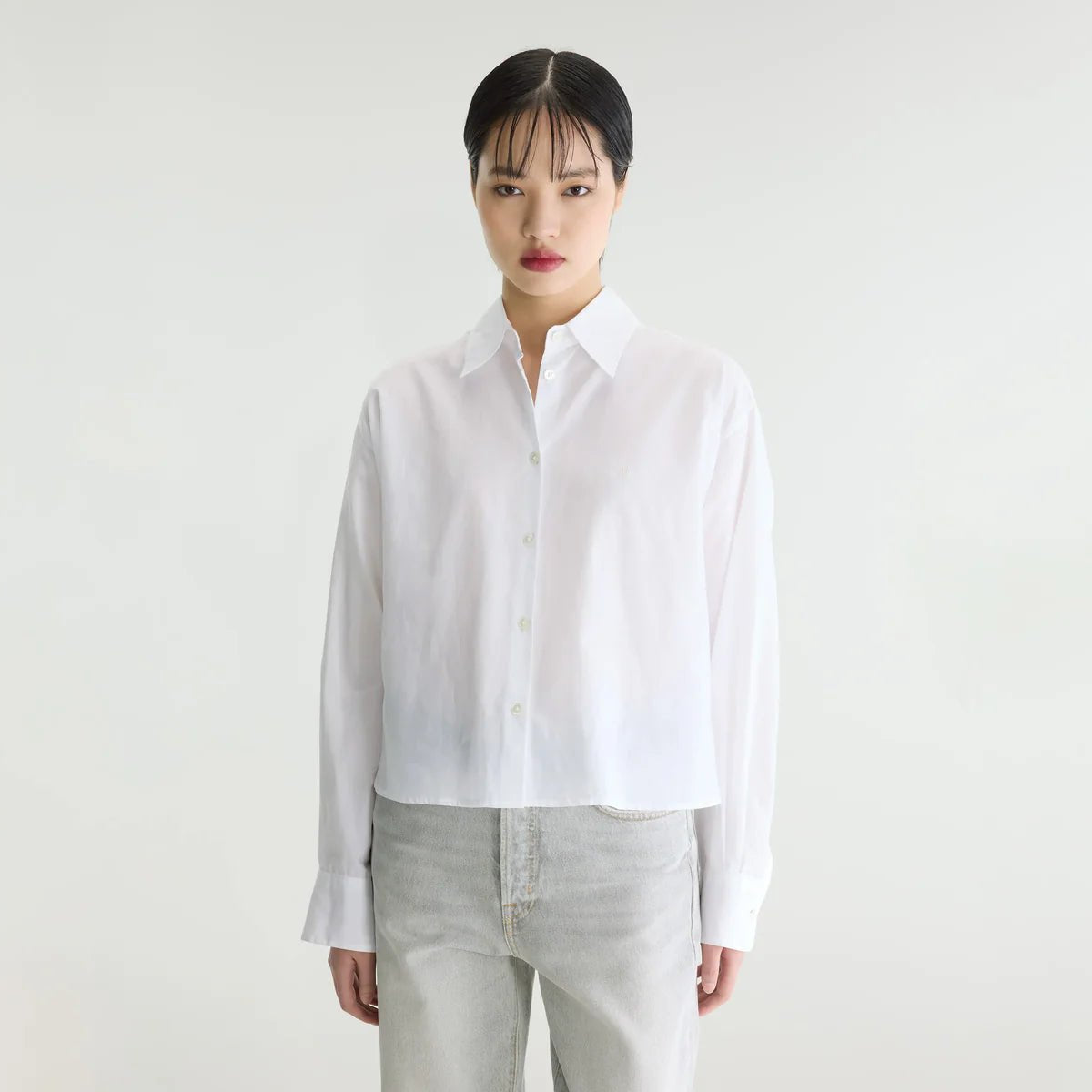 Bellerose Java Poplin Shirt White - Steranko Clothing Manchester