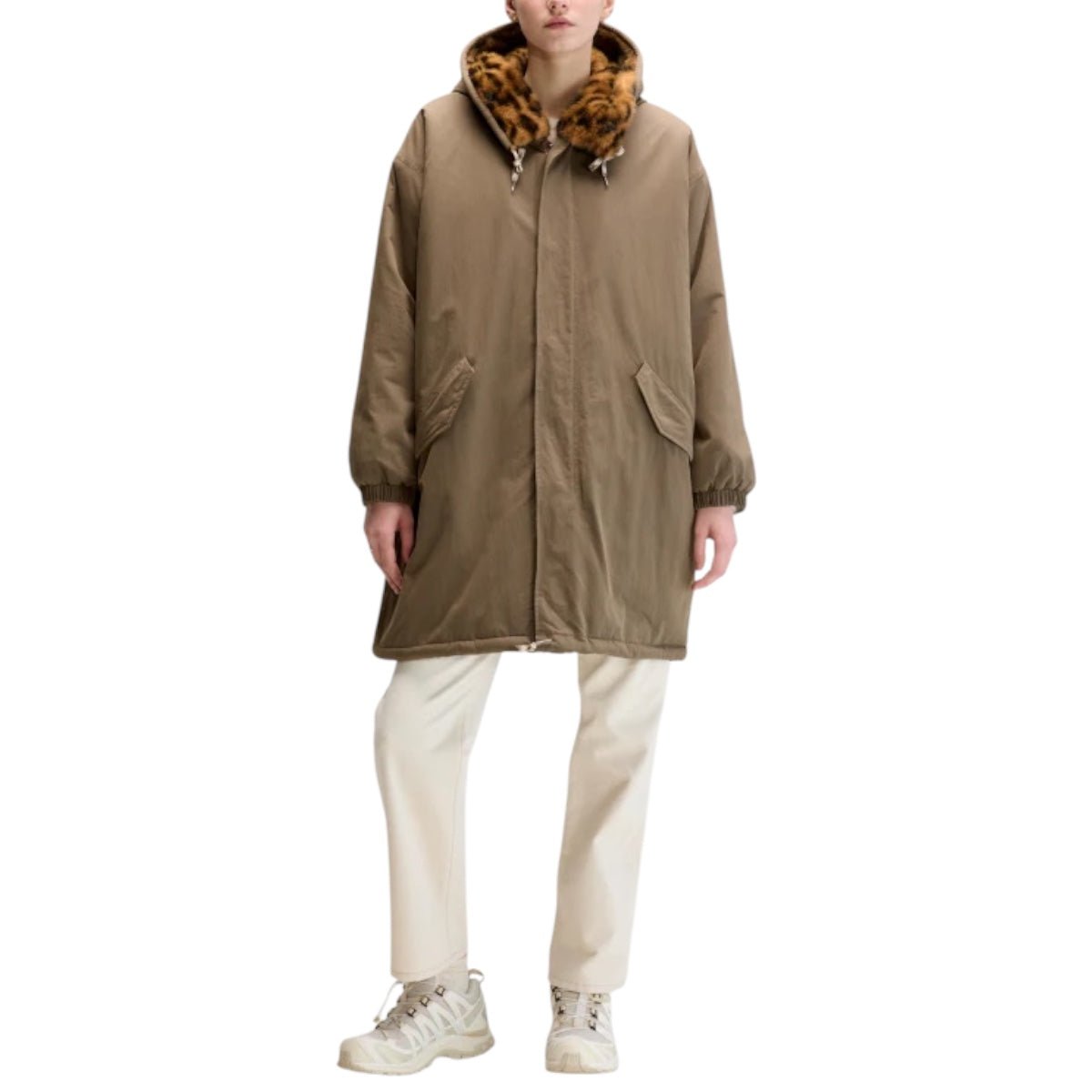 Bellerose Laos Hooded Coat Sage - Steranko Clothing Manchester