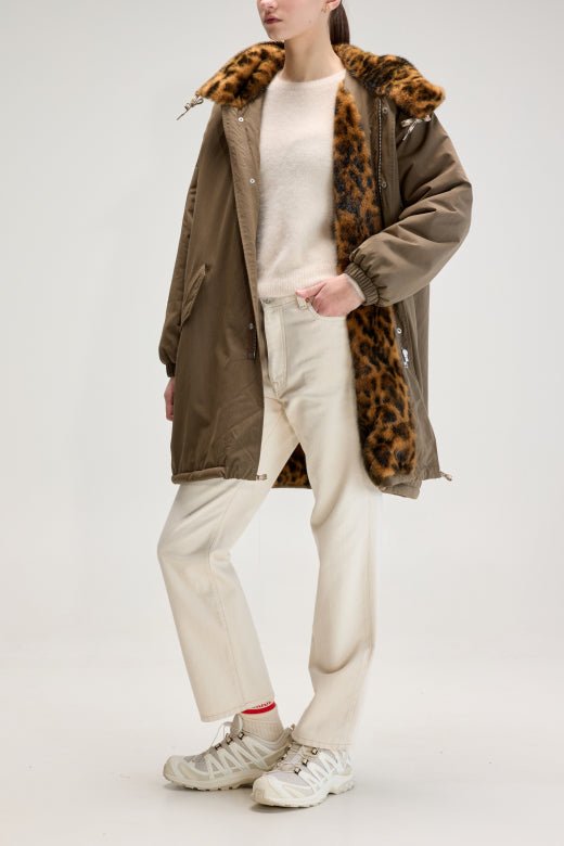 Bellerose Laos Hooded Coat Sage - Steranko Clothing Manchester