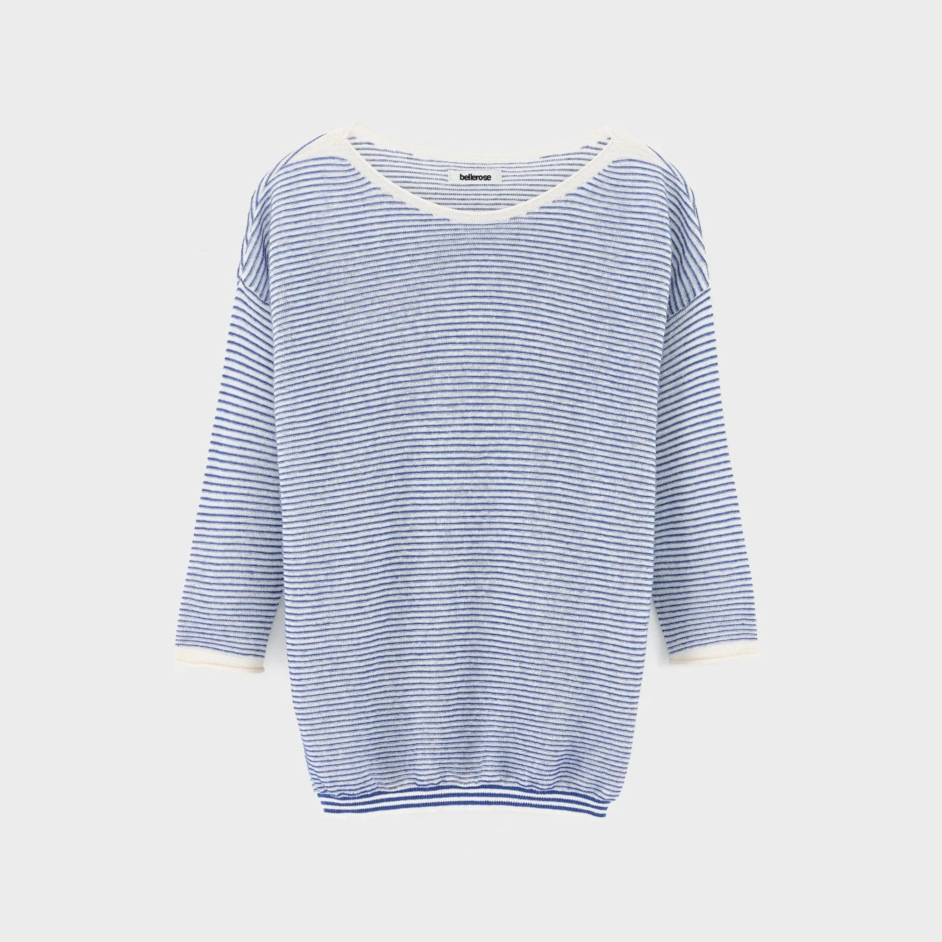 Bellerose Neep Boat Neck Sweater Stripe A - Steranko Clothing Manchester
