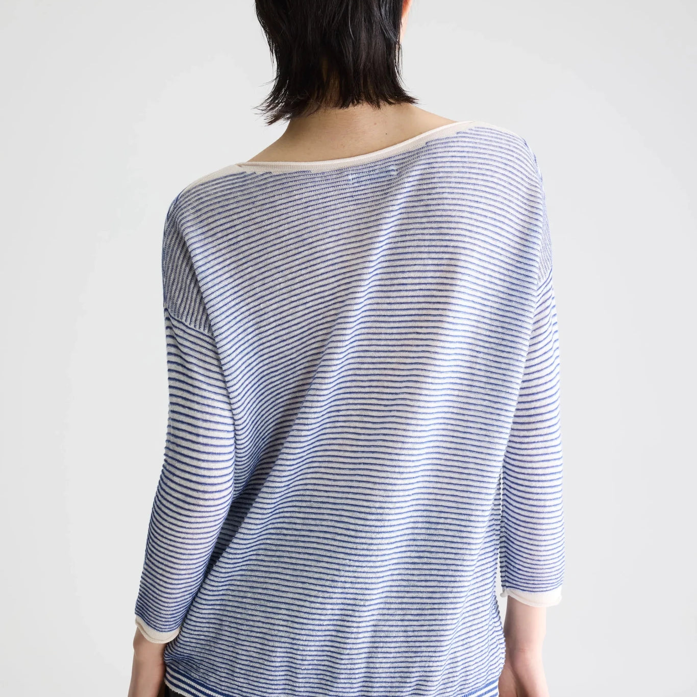 Bellerose Neep Boat Neck Sweater Stripe A - Steranko Clothing Manchester