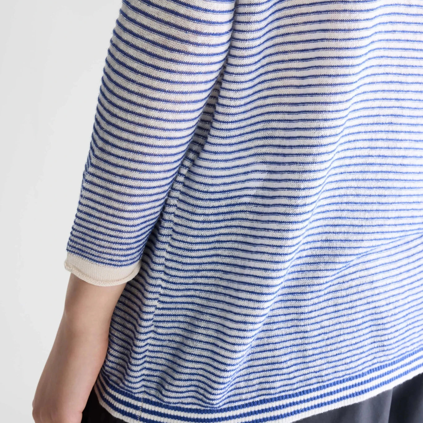 Bellerose Neep Boat Neck Sweater Stripe A - Steranko Clothing Manchester