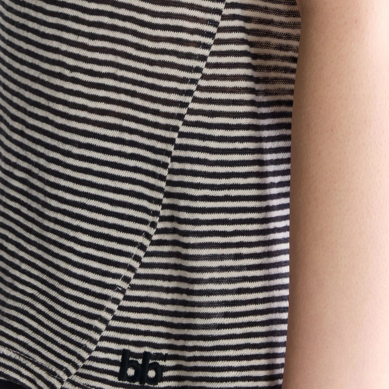 Bellerose Vlyn Sleeveless Knitted T-Shirt Stripe A - Steranko Clothing Manchester