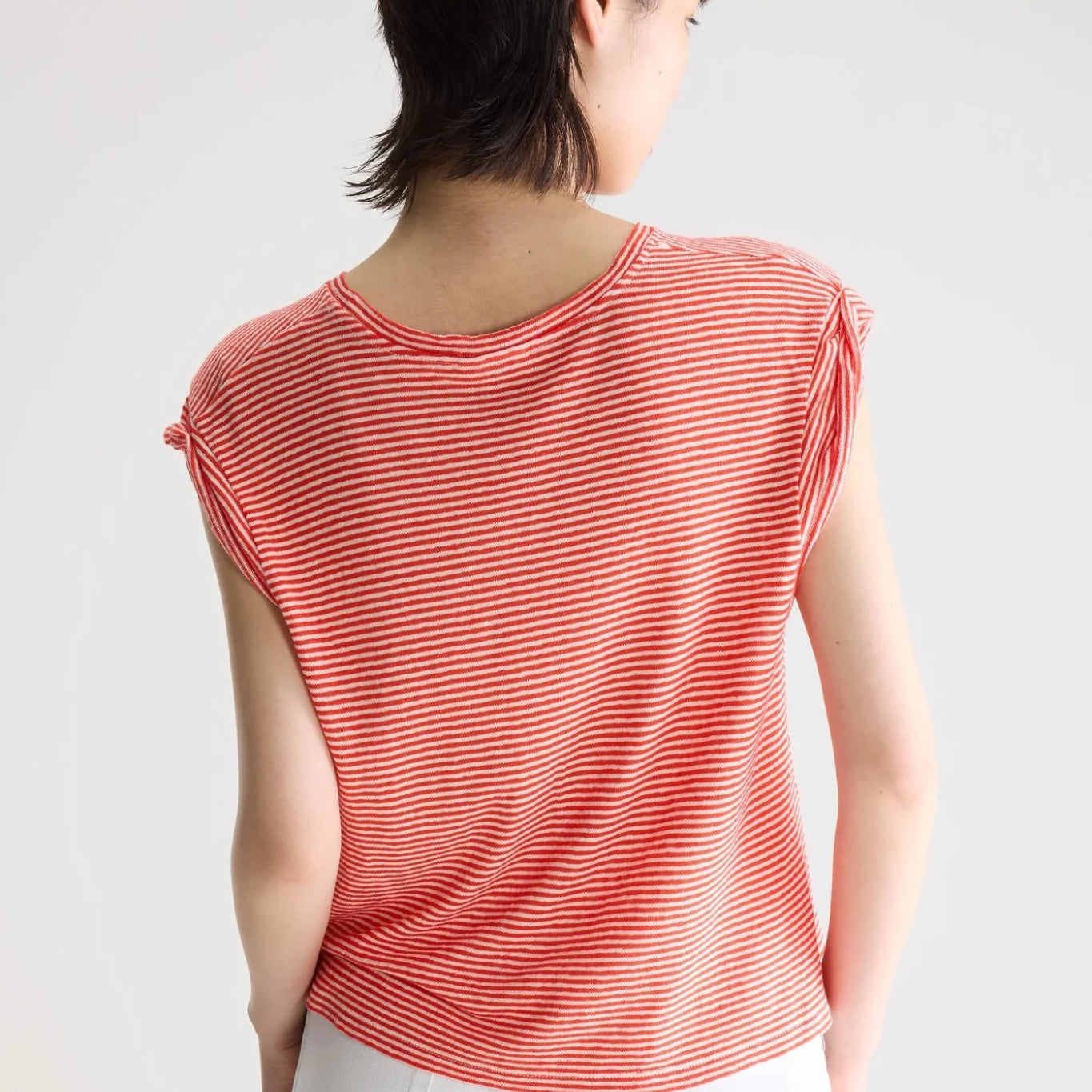 Bellerose Vlyn Sleeveless Knitted T-Shirt Stripe B - Steranko Clothing Manchester