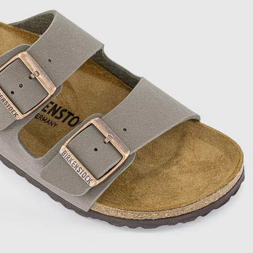 Birkenstock Arizona Birko - Flor Nubuck Stone - Steranko Clothing Manchester