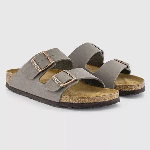 Birkenstock Arizona Birko - Flor Nubuck Stone - Steranko Clothing Manchester