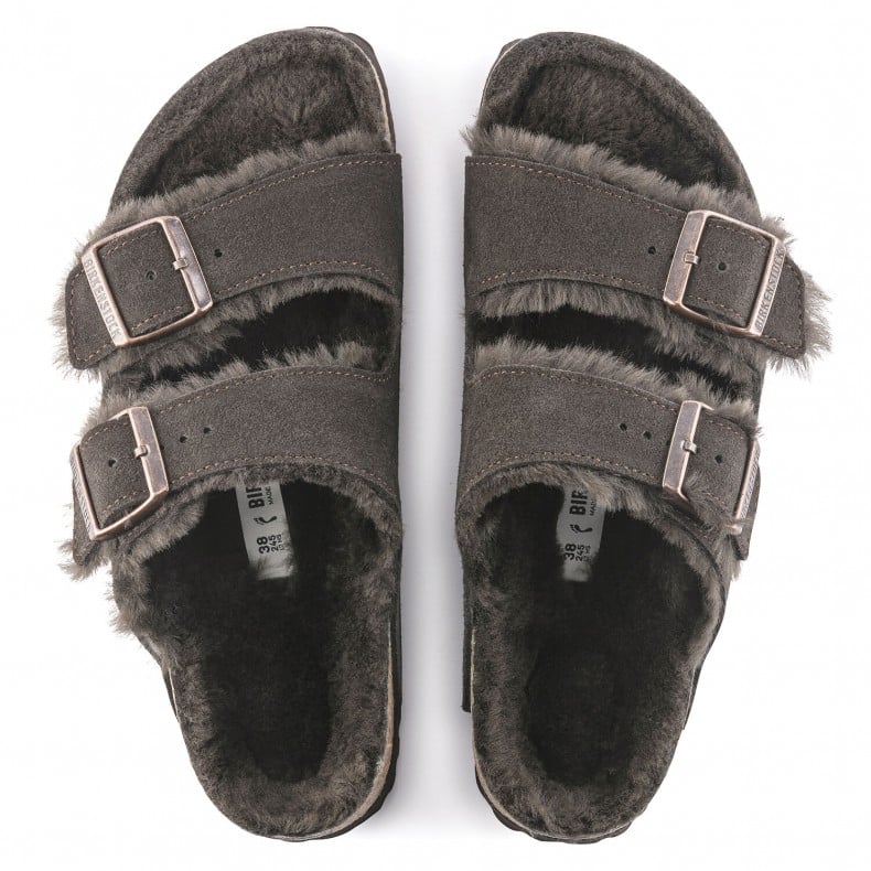 Birkenstock Arizona Shearling Mocca (Narrow Fit) - Steranko Clothing Manchester