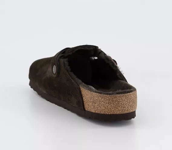 Birkenstock Boston Shearling Clogs Mocha - Steranko Clothing Manchester