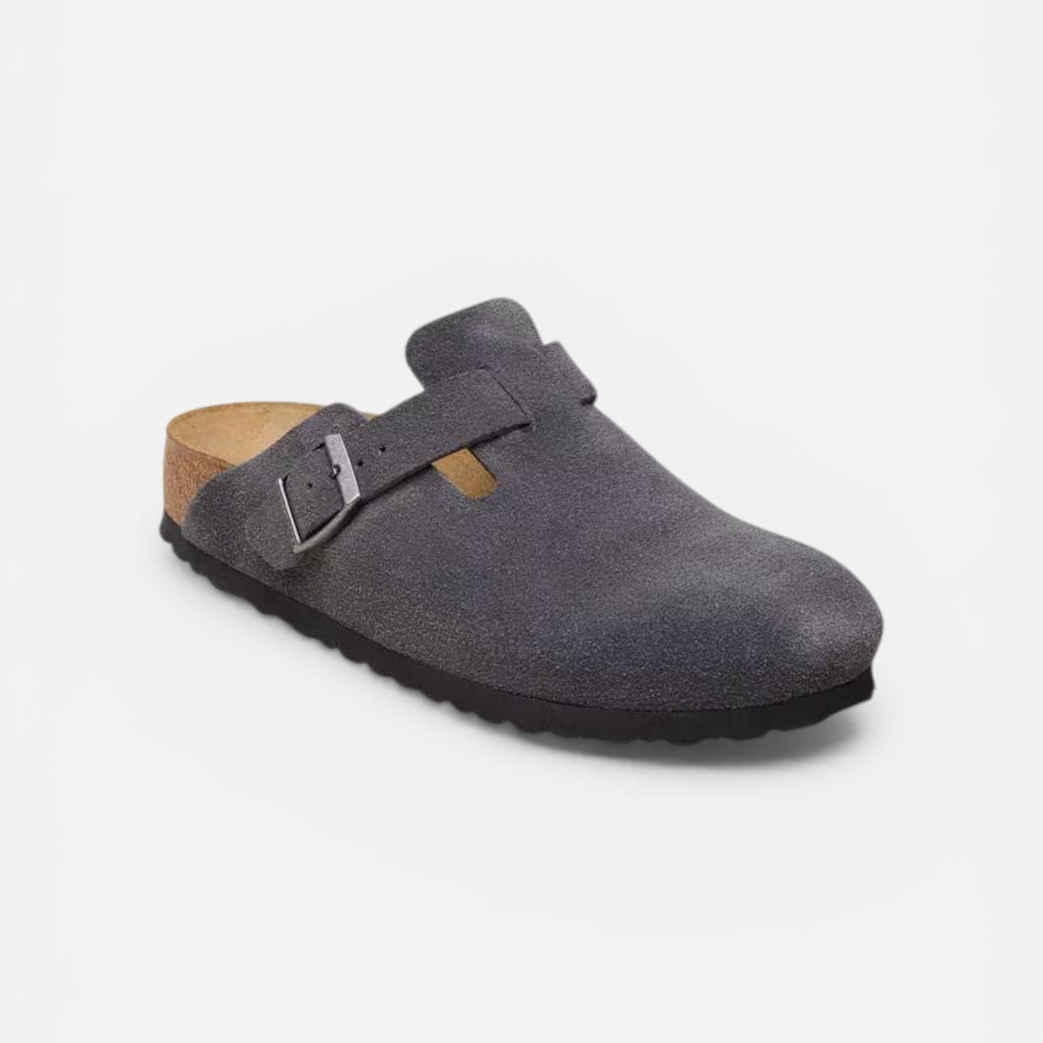 Birkenstock Boston Suede Leather Charcoal (M) - Steranko Clothing Manchester
