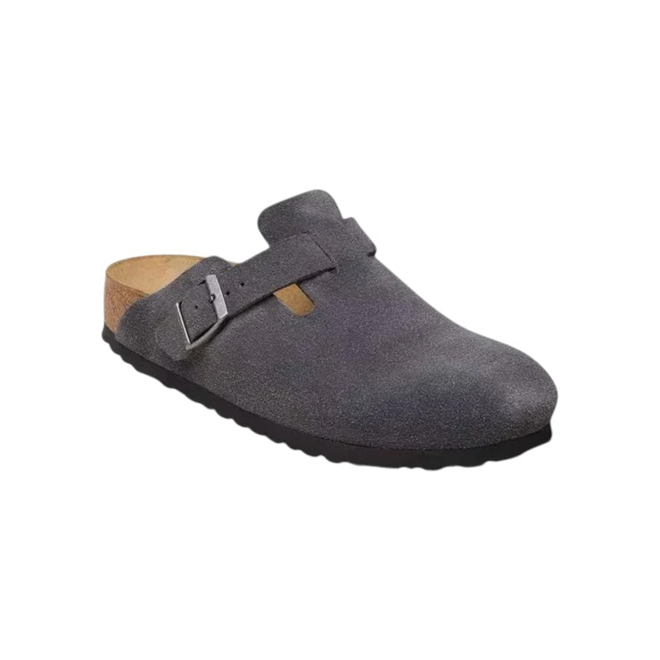 Birkenstock Boston Suede Leather Charcoal (M) - Steranko Clothing Manchester