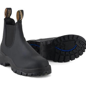 Blundstone Lug Boots Rustic Black Leather - Steranko Clothing Manchester