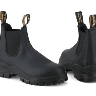 Blundstone Lug Boots Rustic Black Leather - Steranko Clothing Manchester