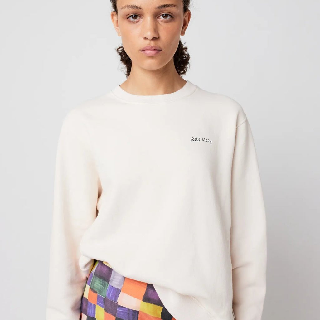 Bobo Choses Mr Pencil Fitted Sweatshirt Off - White - Steranko Clothing Manchester