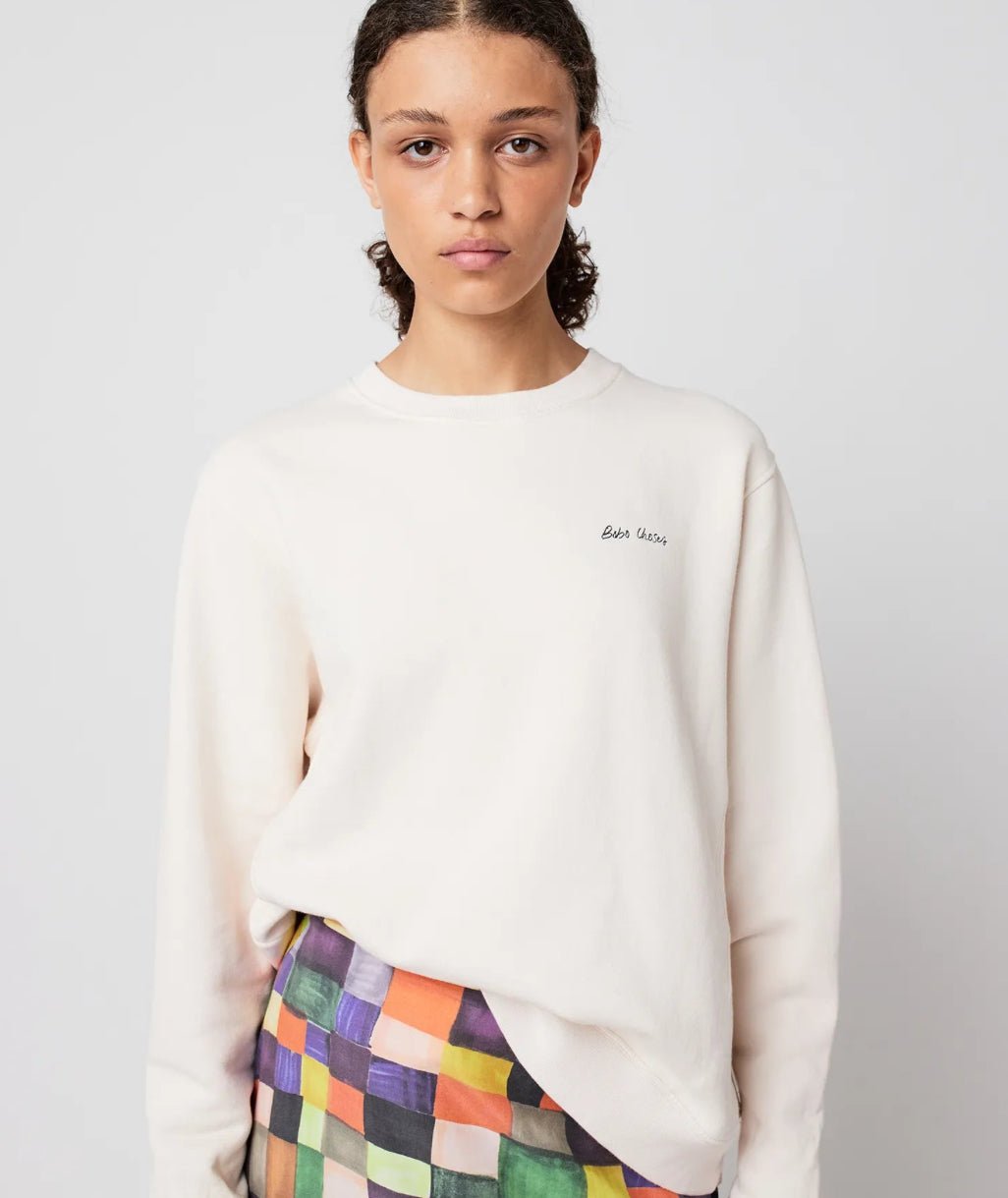 Bobo Choses Mr Pencil Fitted Sweatshirt Off - White - Steranko Clothing Manchester