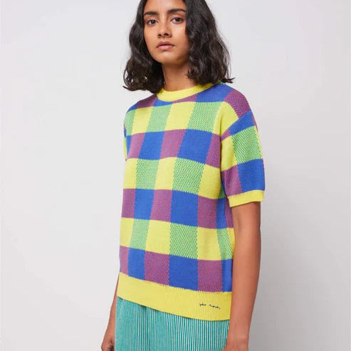 Bobo Choses Vichy Jacquard Jumper Multicolour - Steranko Clothing Manchester