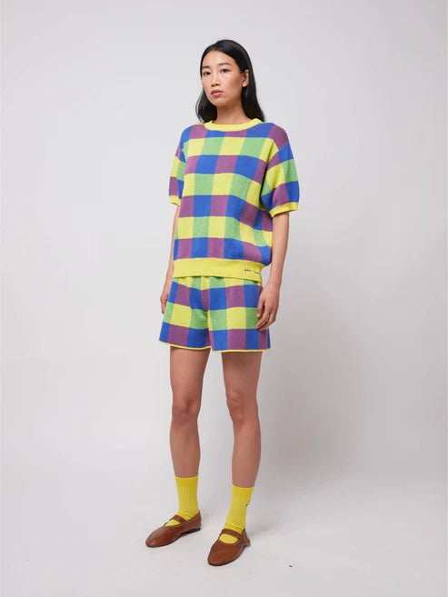 Bobo Choses Vichy Jacquard Jumper Multicolour - Steranko Clothing Manchester