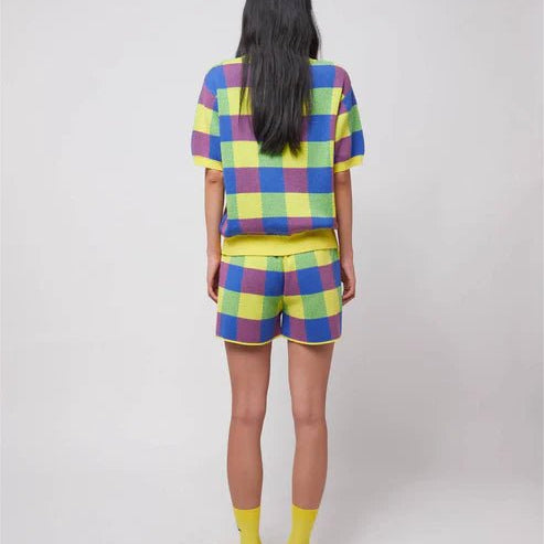 Bobo Choses Vicy Jacquard Knitted Shorts Multicolour - Steranko Clothing Manchester