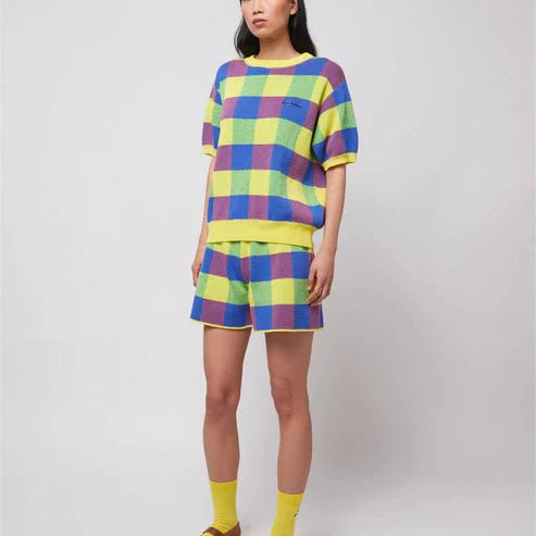Bobo Choses Vicy Jacquard Knitted Shorts Multicolour - Steranko Clothing Manchester