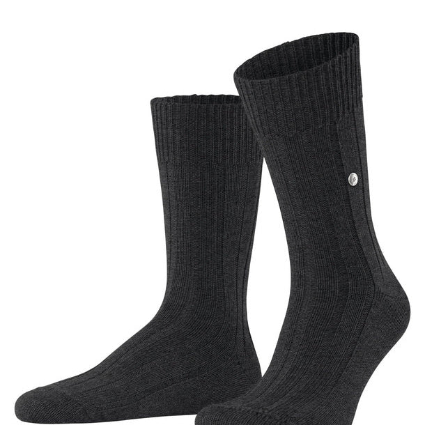 Burlington Dover Sock Asphalt Melange - Steranko Clothing Manchester