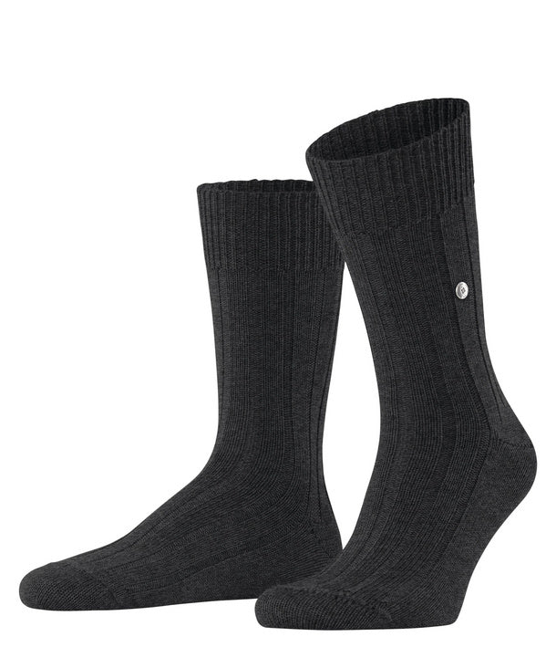 Burlington Dover Sock Asphalt Melange - Steranko Clothing Manchester