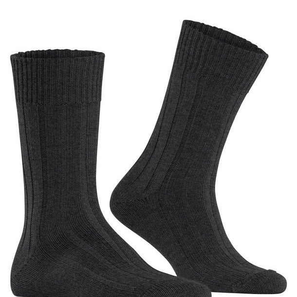 Burlington Dover Sock Asphalt Melange - Steranko Clothing Manchester