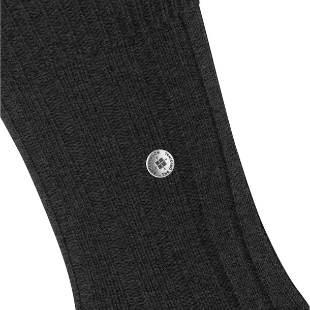 Burlington Dover Sock Asphalt Melange - Steranko Clothing Manchester