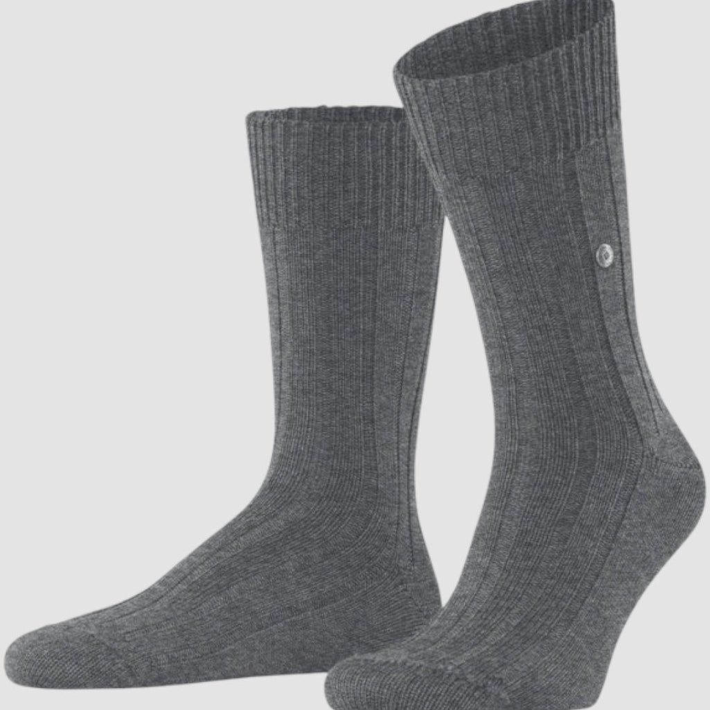 Burlington Dover Sock Dark Grey - Steranko Clothing Manchester