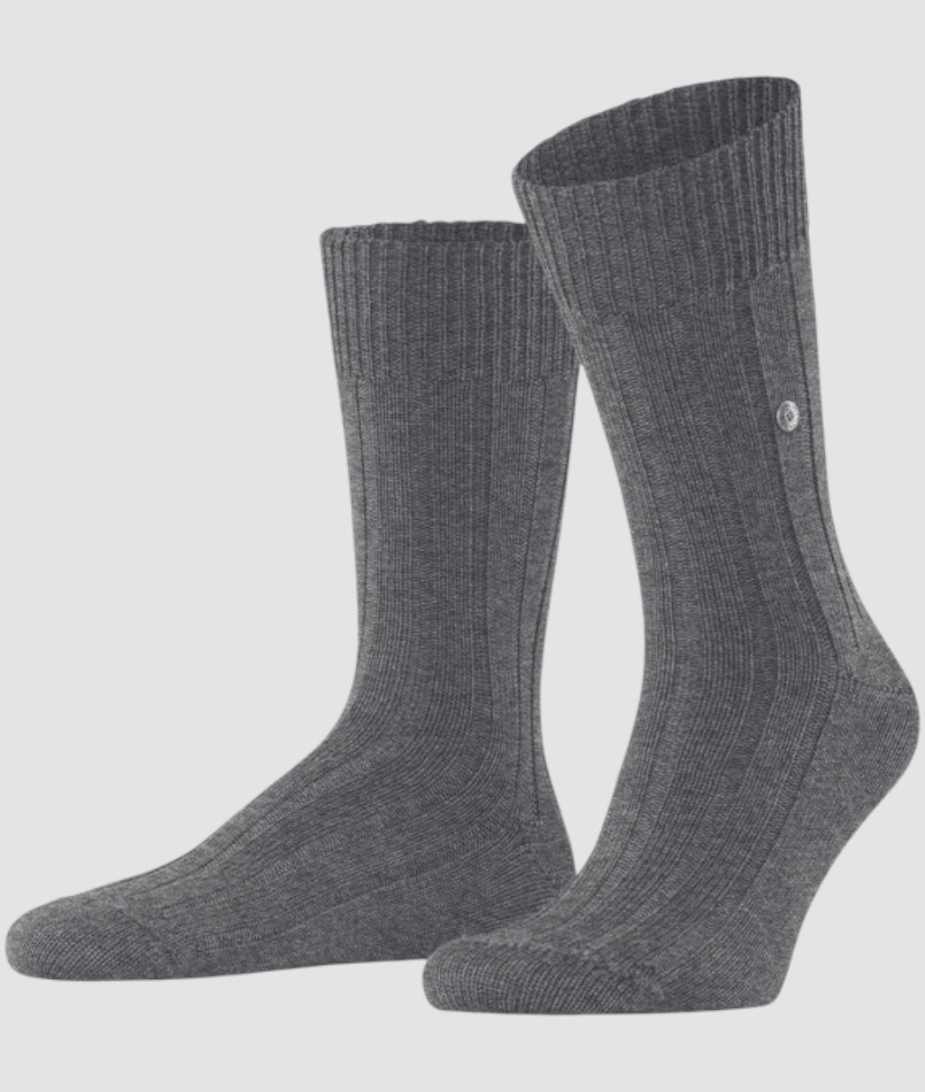Burlington Dover Sock Dark Grey - Steranko Clothing Manchester