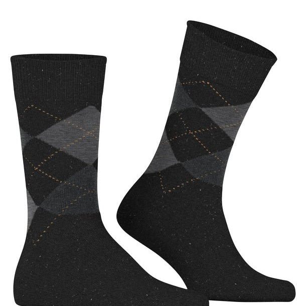 Burlington Dundee Socks Anthracite Melange - Steranko Clothing Manchester