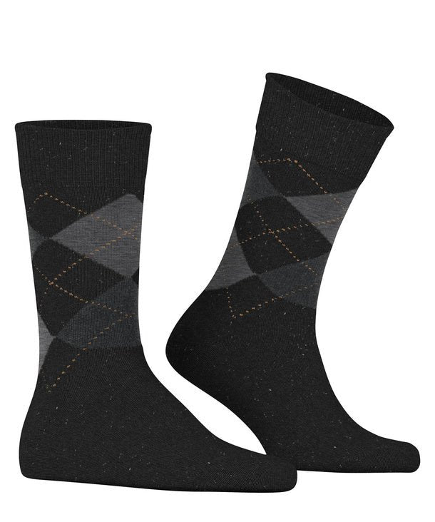 Burlington Dundee Socks Anthracite Melange - Steranko Clothing Manchester