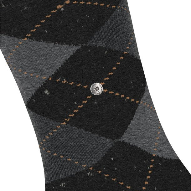 Burlington Dundee Socks Anthracite Melange - Steranko Clothing Manchester