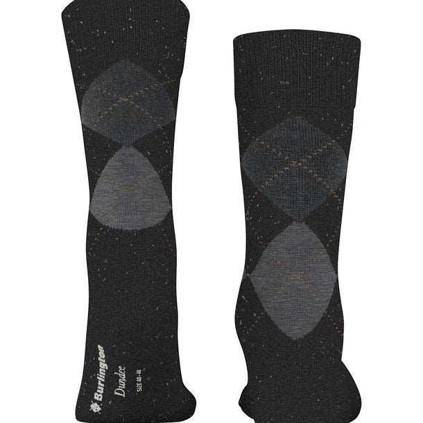 Burlington Dundee Socks Anthracite Melange - Steranko Clothing Manchester