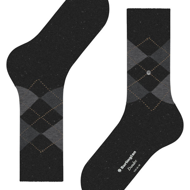 Burlington Dundee Socks Anthracite Melange - Steranko Clothing Manchester
